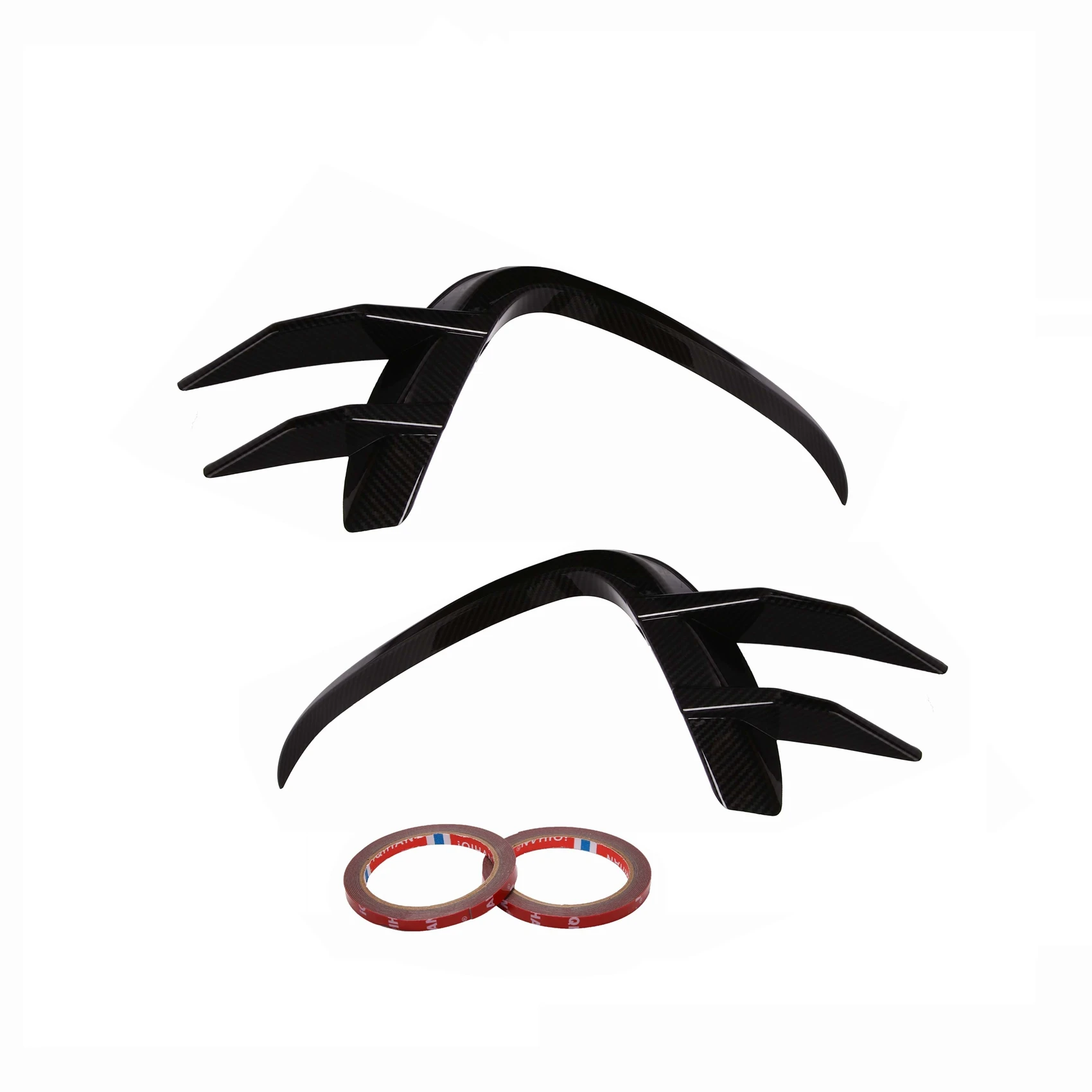 

2 шт. разветвители переднего бампера автомобиля, боковой ветровой нож, противотуманная фара для 10 2016-2018