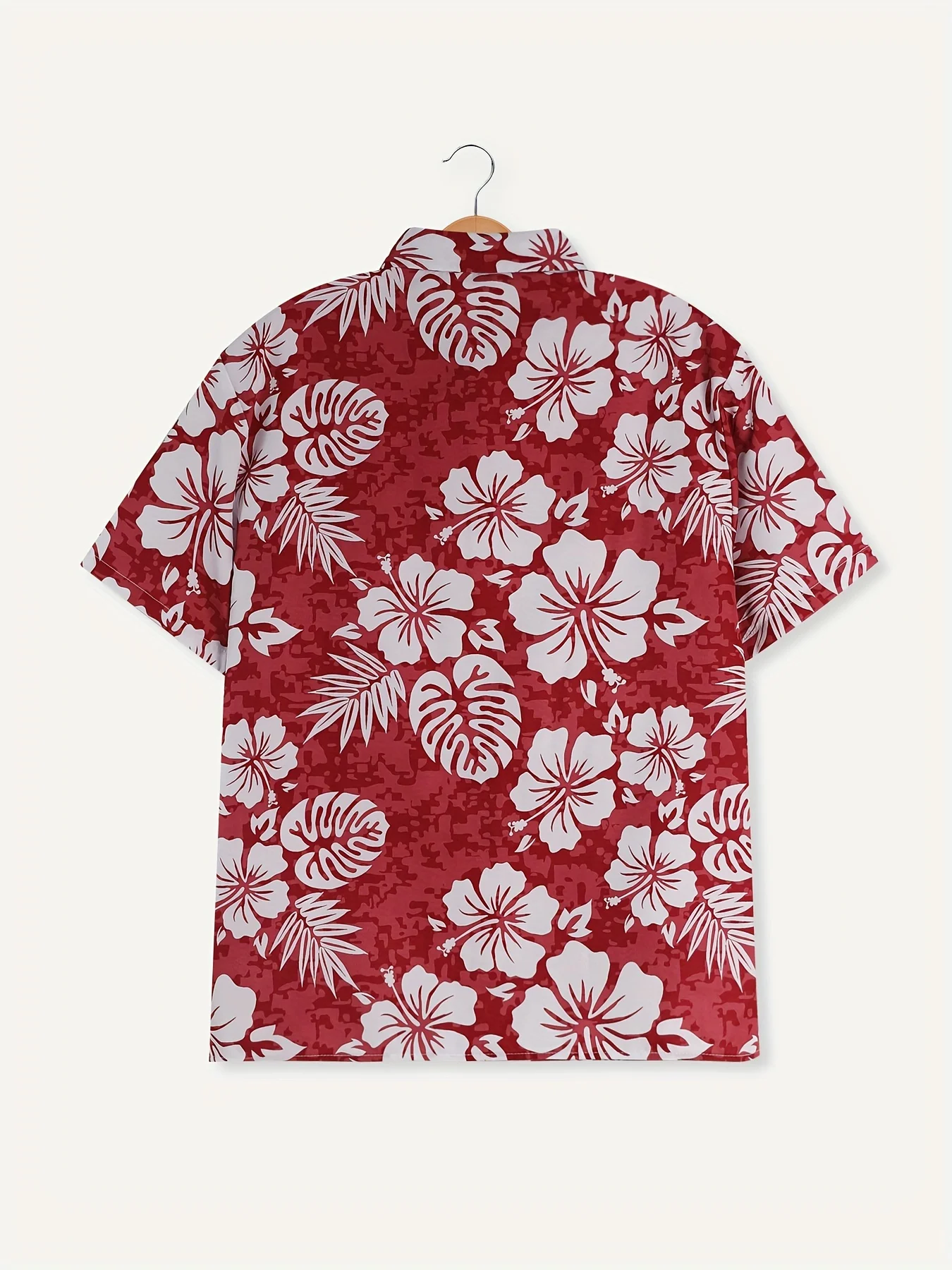3D Floral Pattern Print Men's Short Sleeve Button Up Lapel Shirt For Summer Holiday Resort Hawaiian Style Shirt Men Oversized 3
