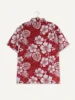 3D Floral Pattern Print Men's Short Sleeve Button Up Lapel Shirt For Summer Holiday Resort Hawaiian Style Shirt Men Oversized 3