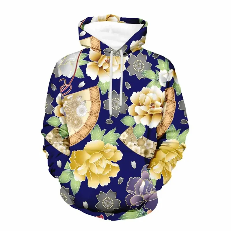 thumbnail image 1 of Nueva sudadera con capucha con estampado de flores en 3D, sudadera con gráfico floral a la moda, jerséis de manga larga estilo Harajuku, ropa urbana para mujer, 1 of 5