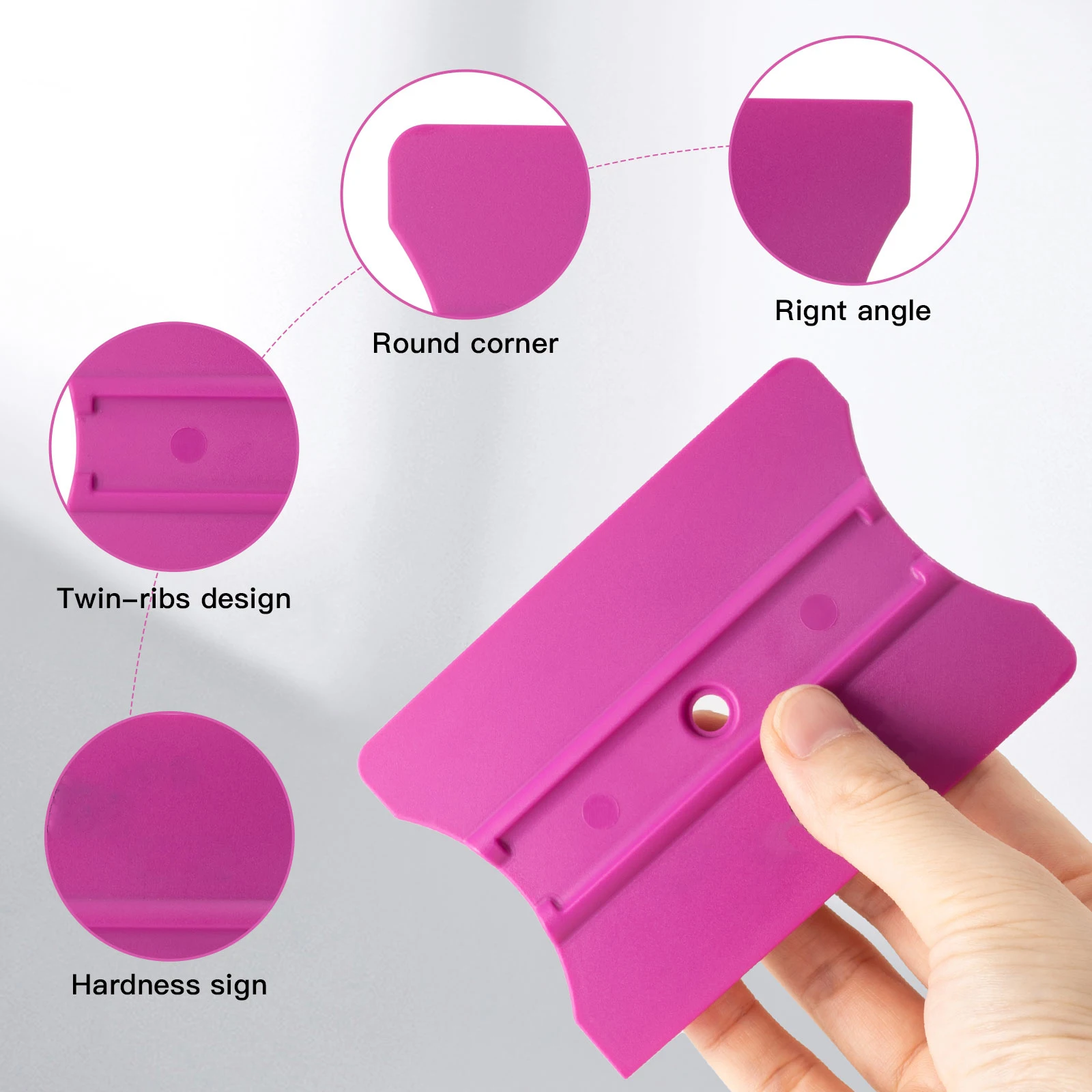 Car Wrapping Tools Vinyl Squeegee Window Tinting Squeegee Automotive Film Tools Window Tint Squeegee EHDIS 5pcs Wrap Squeegee With 10pcs Fabric Cloth Soft Felt Edge Vinyl Scraper Window Tinting Sign Making Car Film Sticking Tools