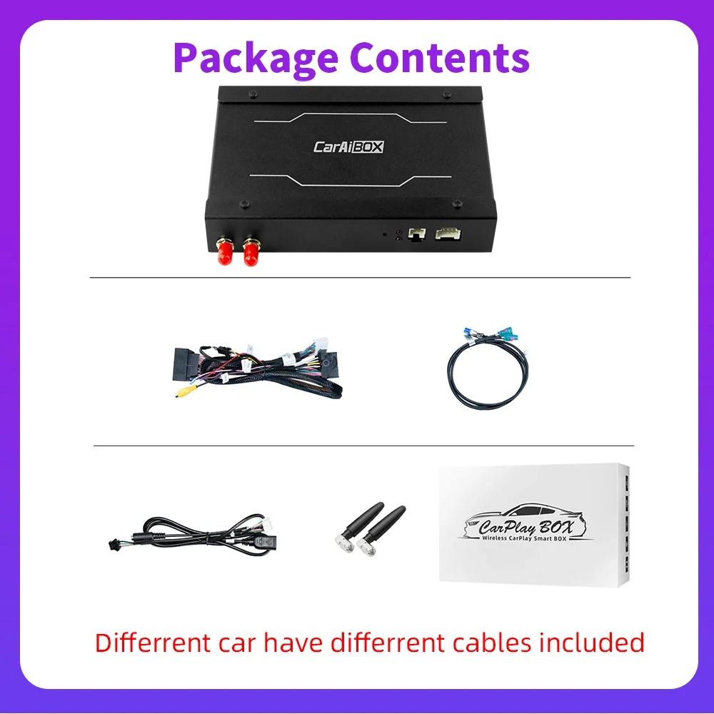 CarAiBOX Wireless Apple Carplay Android Auto Module Box For Alfa Romeo Stelvio & Giulia 2016 - 2019 Android Mirror Link AirPlay