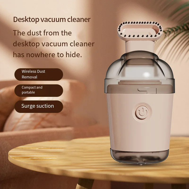 Desktop Vacuum Cleaner Powerful Rubber Slag Suction for Children and Students