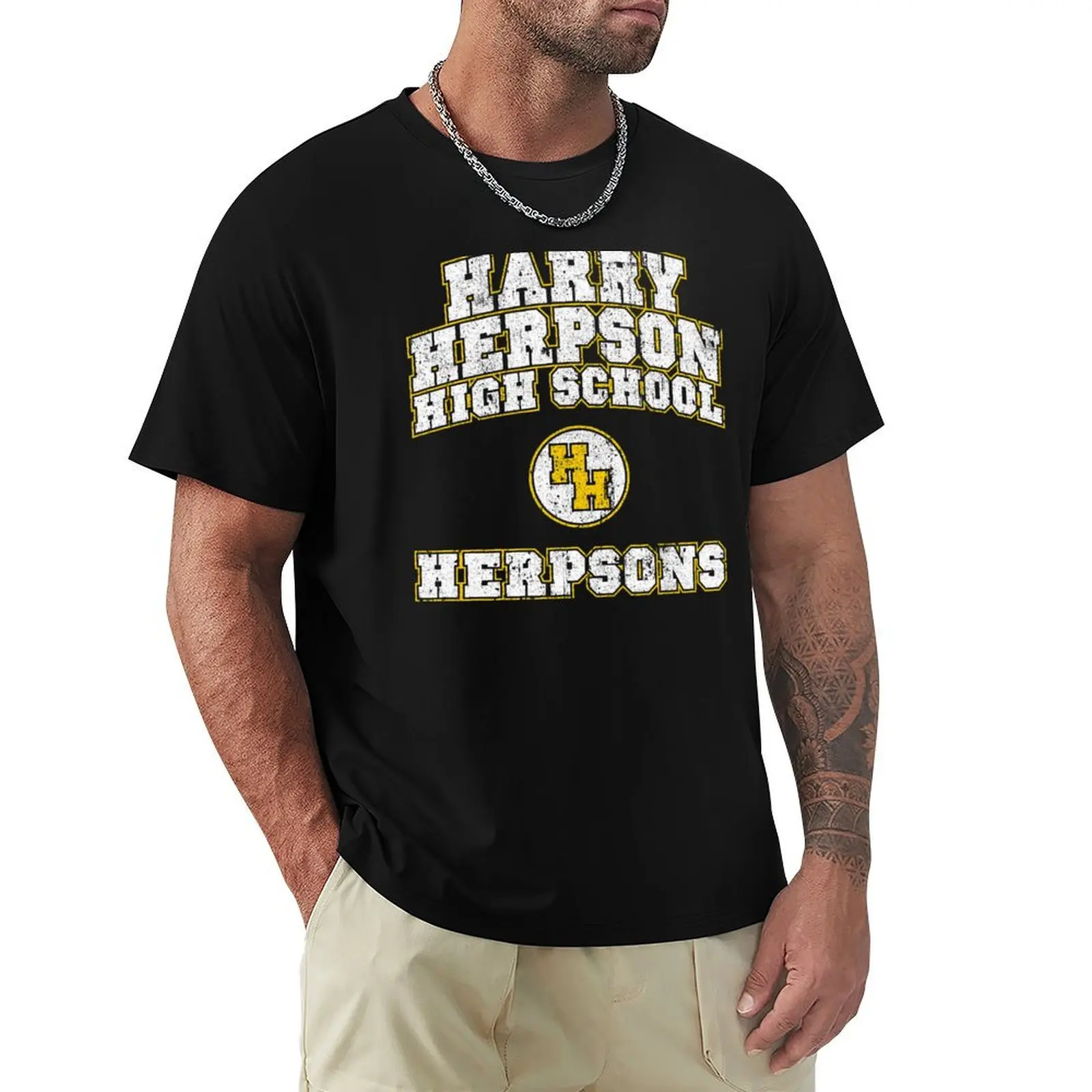 

Harry Herpson High School T-shirt vintage cute clothes men workout shirt