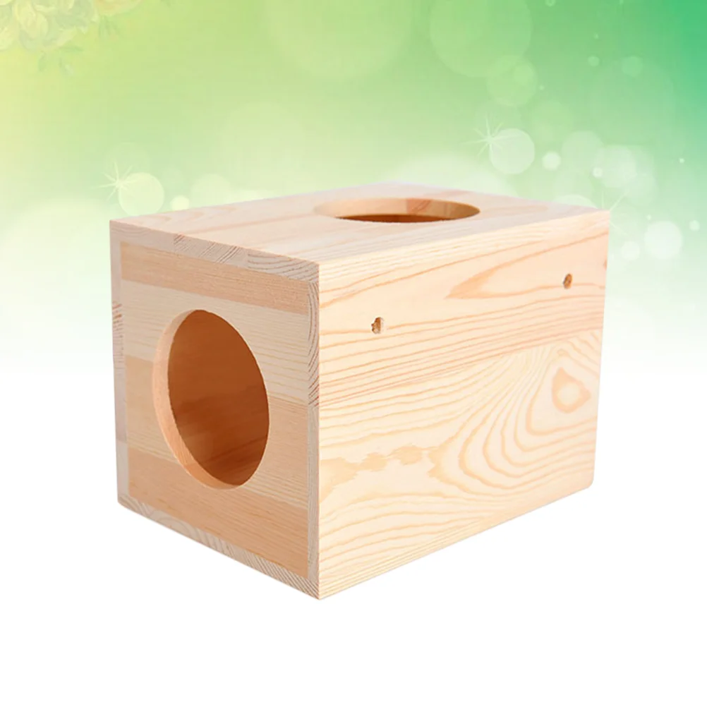 

Natural Wood Small Bed Summer Hamster Guinea Pig Chinchilla House Cage Nest