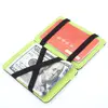 Men Wallet Creative Money Clip Card ID Slim Light Flip BiFold PU Leather Purse Colorblock Credit Card Bag Card Holder Card Case 5