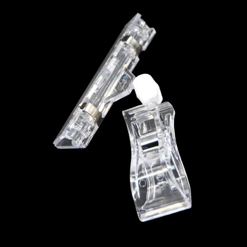 20pcs Clear POP Advertising Clips Plastic Sign Price Display Label Tag Clip Holders In Supermarket Retails Label Holder Clamp Binder Clips Metal Clamp Clips
