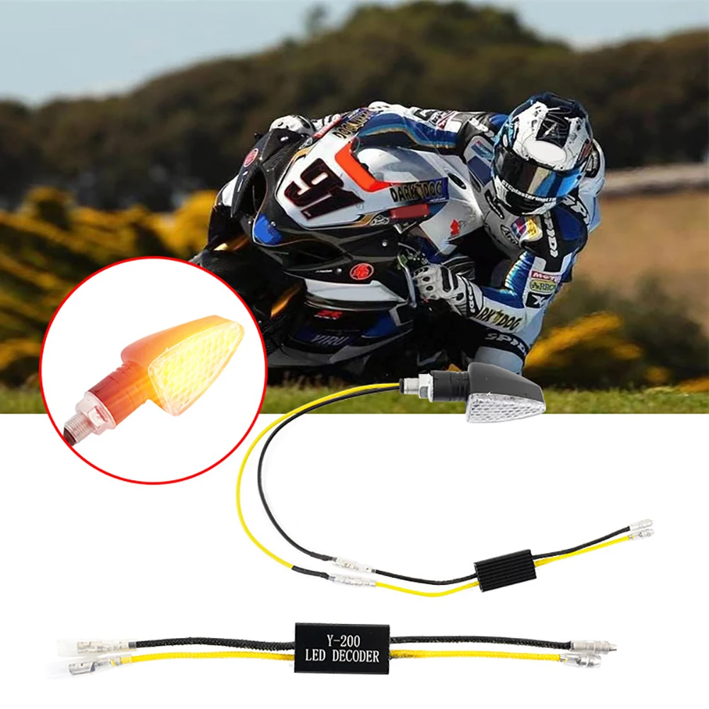 4 Pcs Motorcycle LED Load Resistor Decoder 12 15V Anti Flickering