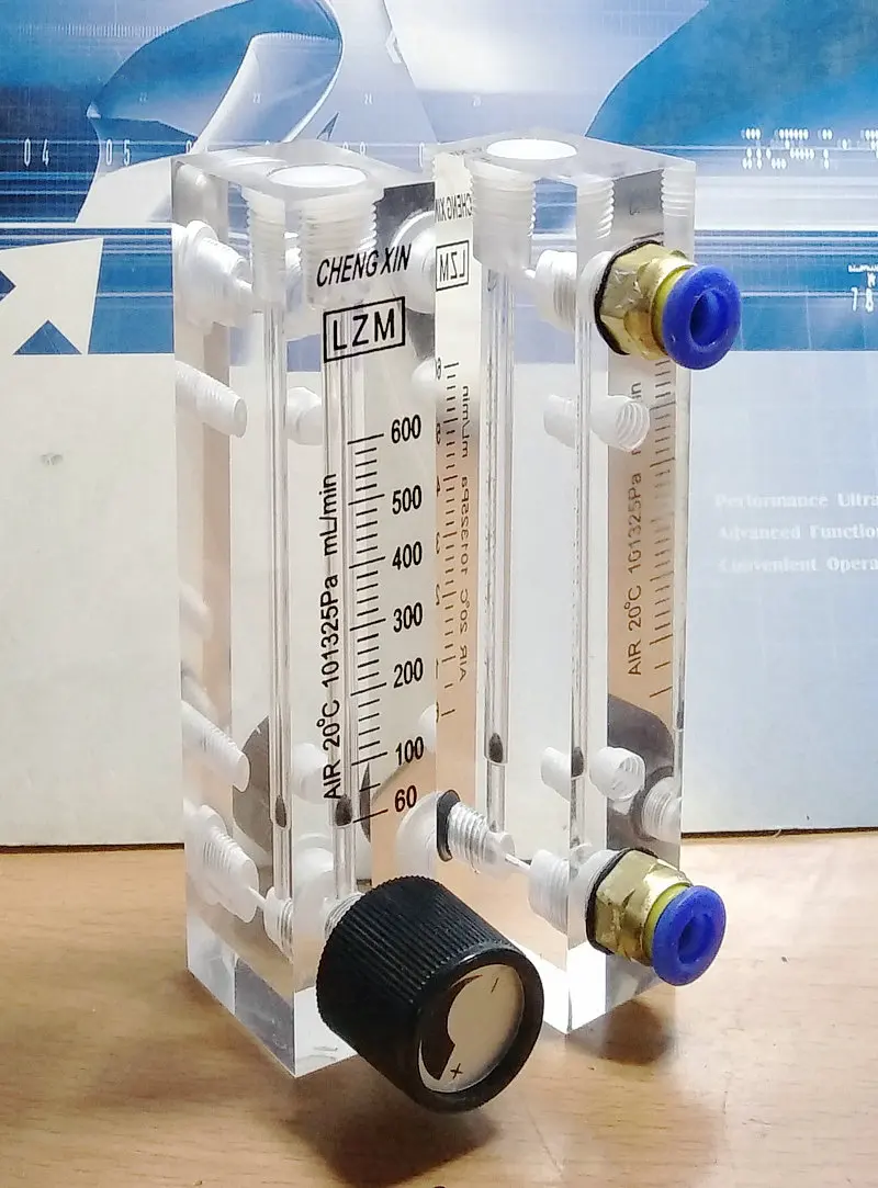 

LZM-6T Gas Flow Meter/Air Flow Meter 60-600ml/Min Ml/Minute Nitrogen Flow Meter