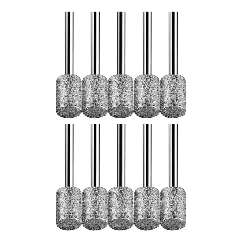

10 Pcs Carbide Burr Set 8Mm For Stone Rocks Glass Ceramics For Dremel-Rotary Tools