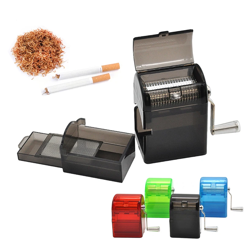 

Hand Shake Tobacco Crusher Grinder For Smoking Creative Herb Smoke Grass Cutting Machine with Storage Box Smoking Accessories