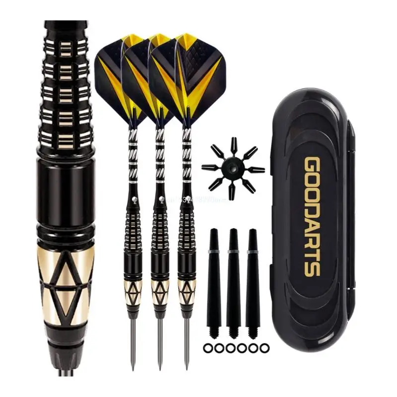 

Steel Tip Darts Set Steel Tip Darts Set with Aluminum Shafts + Rubber-O'Rings