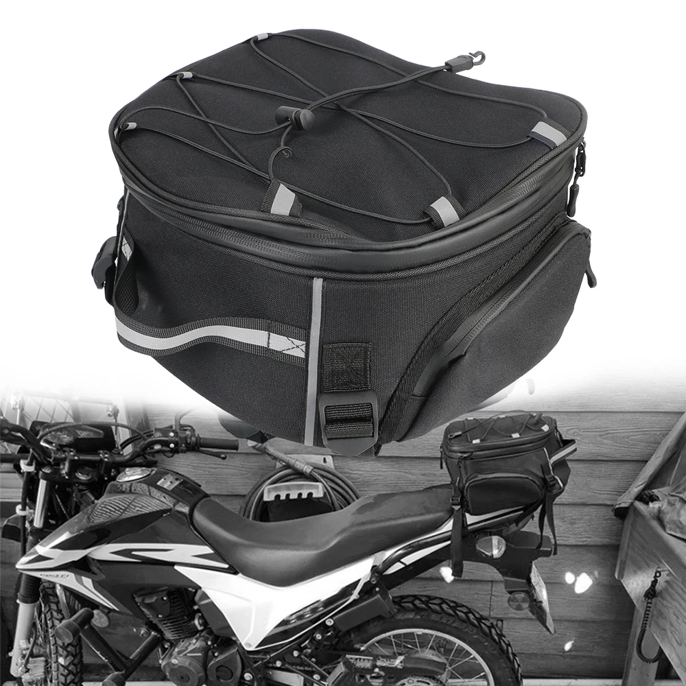 

Motorcycle Rear Tail Storage Bag Waterproof Luggage Panniers Rack Top Saddlebag For BMW R1200GS R1250GS GS 1200 1250 Adventure