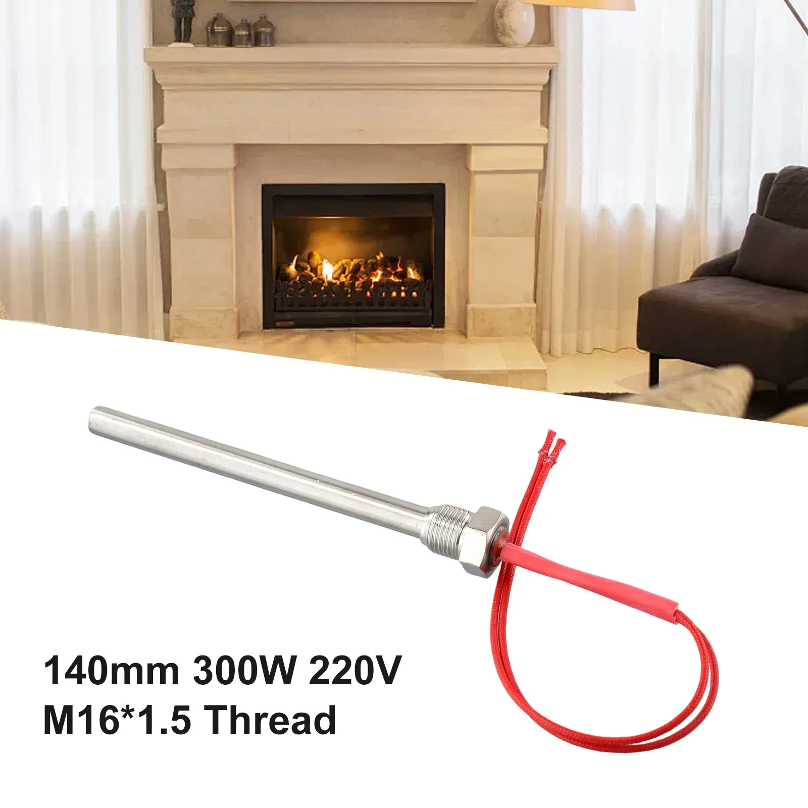220V Lgniter Hot Rod Wood Pellet Heating Tube Fireplaces Grill Stove Part Winter Fireplace Heating Supplies