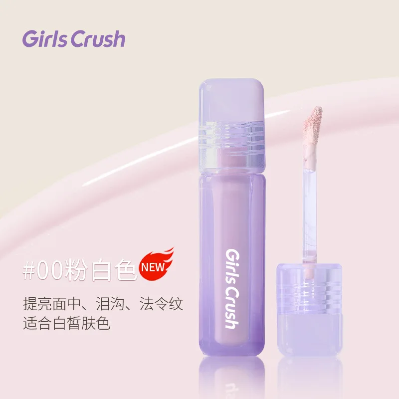 GirlsCrush Illuminating Liquid Concealer Facial Liquid Highlighter Tear Troughs Light Dark Circles Eyes Full Coverage Cosmetics