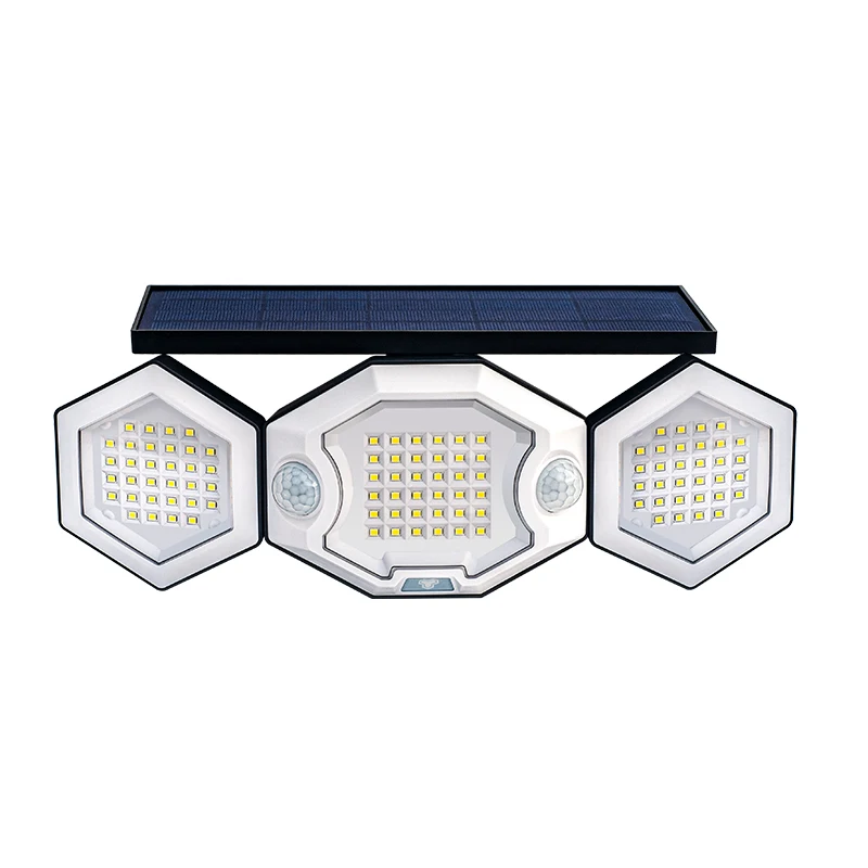 

PIR Outdoor Waterproof Motion Sensor Wall LED Lamp with 3 Lighting Mode 6000mAh Battery Solar Powered Lights for Garden