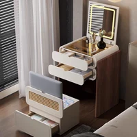 Coiffeuse chambre Design minimaliste nouveau Mini Table de chevet rangement élégant Coiffeuse Maquillage Meuble meubles 6