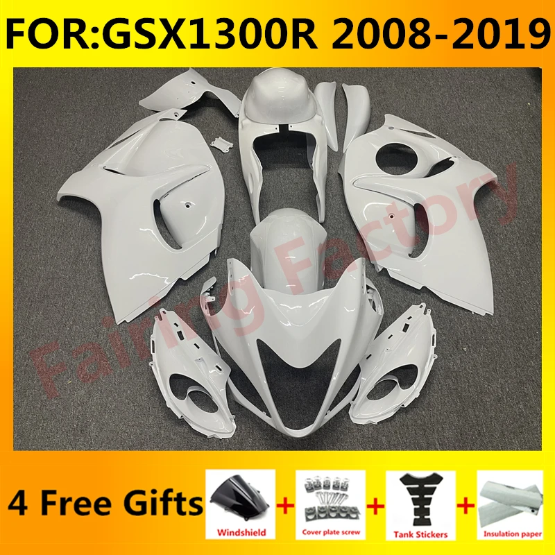 

Fairings for GSXR1300 HAYABUSA 2008 2009 2010 2011 2012 2013 GSX1300R GSXR 1300 2014 2015 2016 2017 2018 full Fairing set white