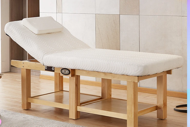 

Electric massage bed, solid wood beauty bed, beauty salon, high-end latex