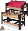 54” 2-in-1 Swivel Multi Game Table - Billiards, Foosball, Combo Game Table Set for Adults Kids, Game Room, Friends & Family w 1