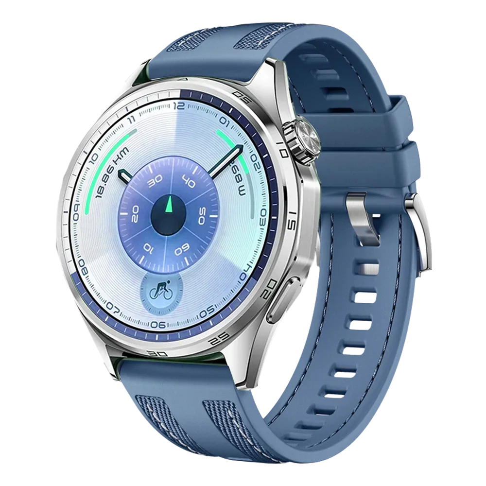 Versatile 22mm Nylon and Silicone Watch Strap Bracelet
