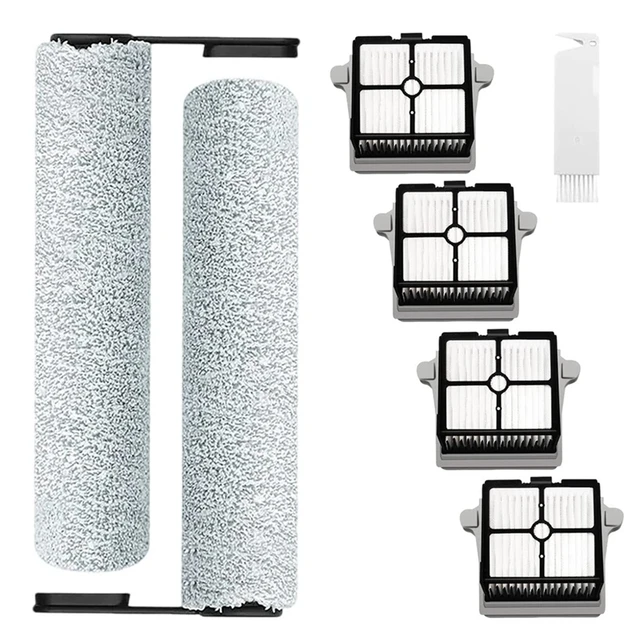 S5 Lot de 2 rouleaux à brosse et 2 filtres HEPA, pour aspirateur Tineco  Floor One S5 sans fil : : Cuisine et Maison