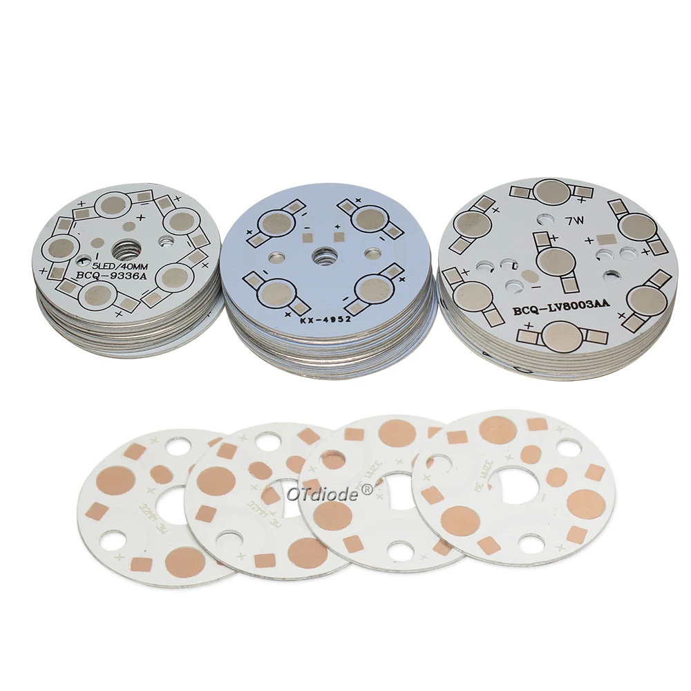 10pcs LED PCB Board Round Aluminum Base Plate High Power
