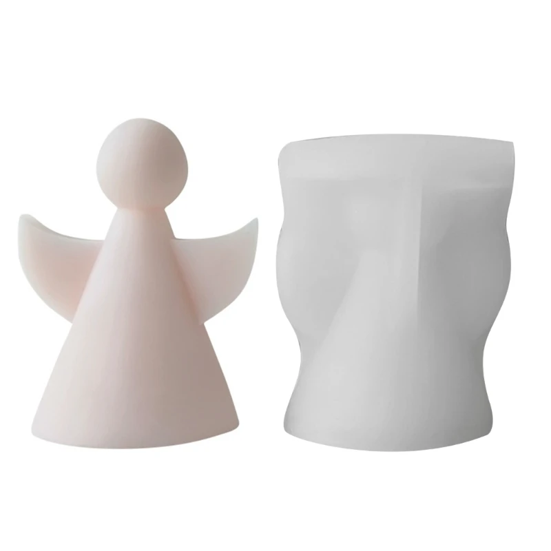 

Y1UE Little Angel Silicone Mold DIY Plasters Table Ornament Tool Scented Mold