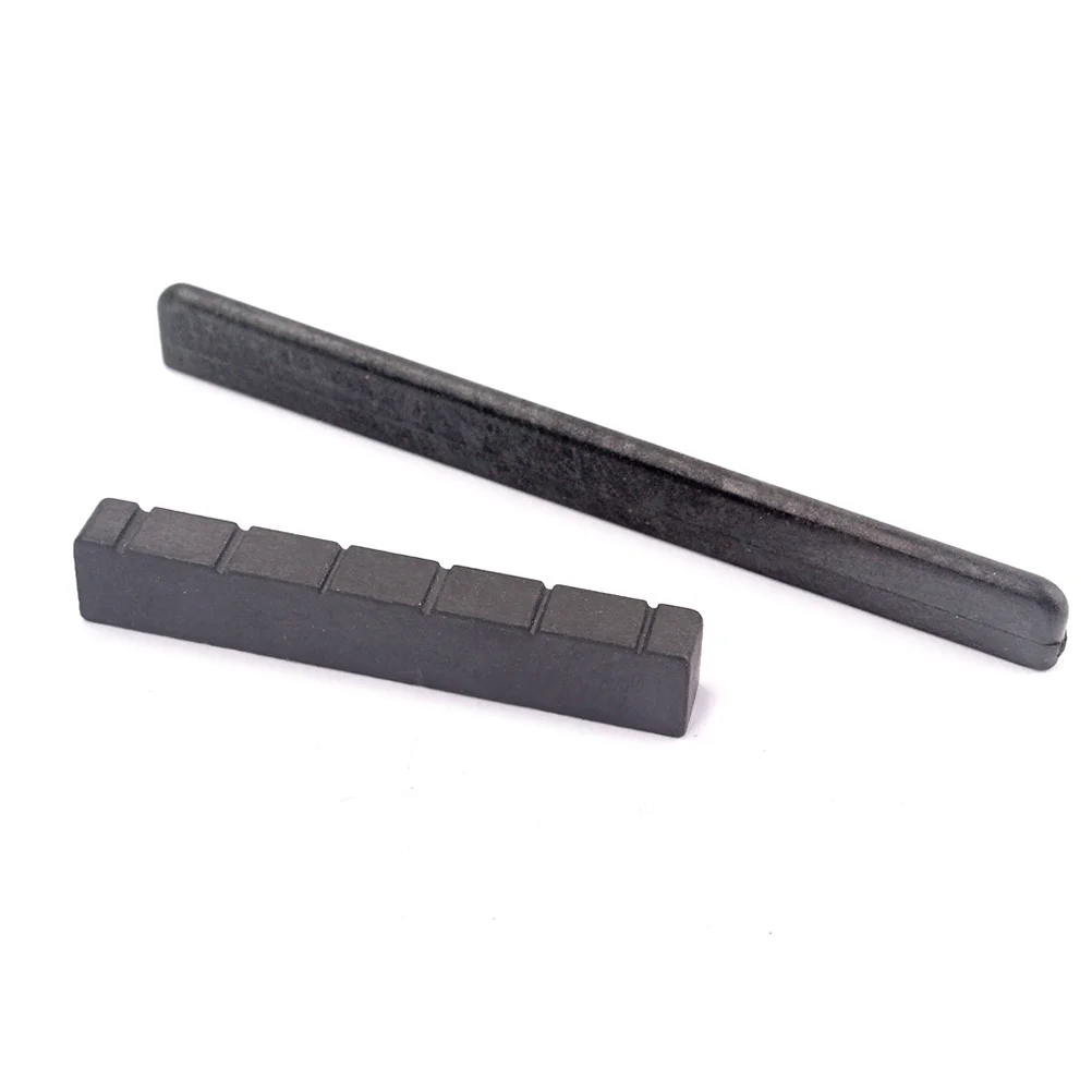 

Replacement Bridge Saddle and Nut Accessory for Classical Guitar (Black)