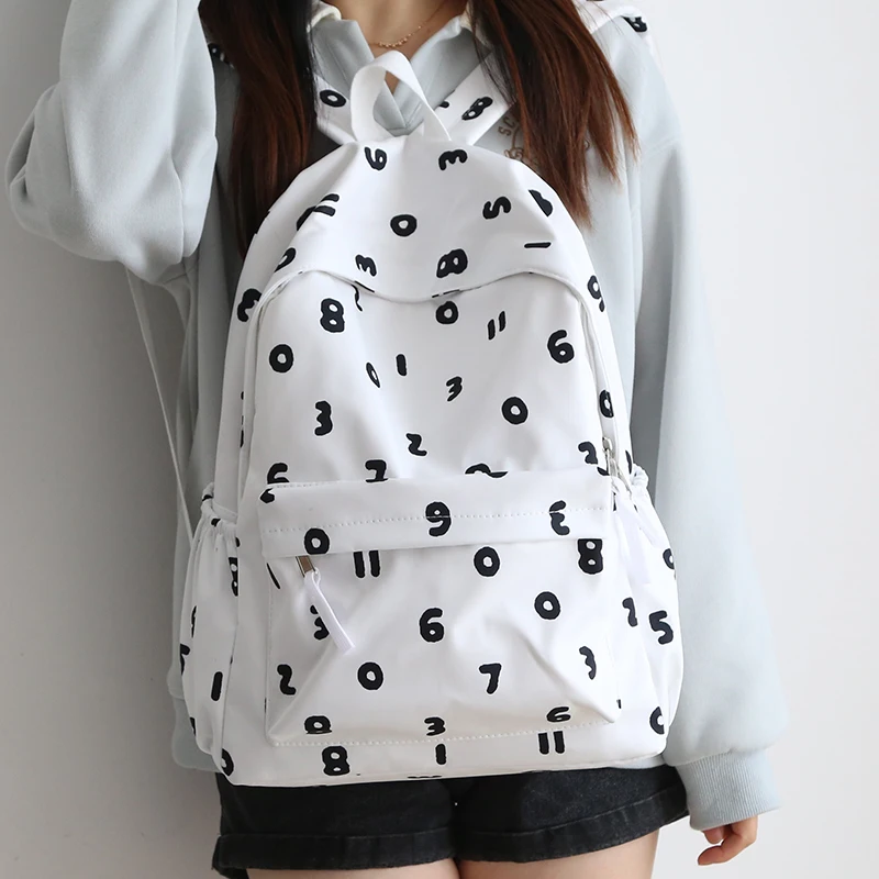 

Портативный модный рюкзак с цифровой печатью, Женский Повседневный школьный портфель для студентов колледжа, сумки для младшей и старшей школы
