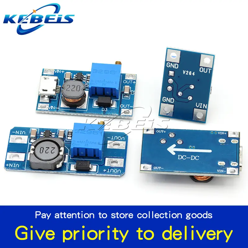 MT3608 DC-DC Adjustable Boost Module 2A Boost Plate Step Up Module TYPE-C MICRO USB 2V-24V to 5V 9V 12V 28V - Image 4