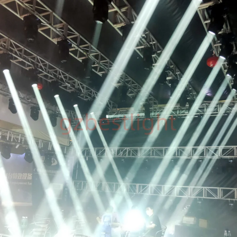 Moving Head Light 150W LED Beam Spot Wash 8 Colors 5-Facet Prism Gobo Stage Light 2pcs 4pcs/lot Flight Case DJ Party