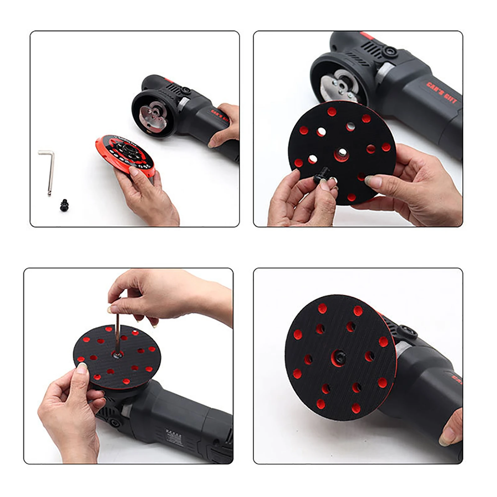 5inch 6inch Polishing Backing Plate 125mm 150mm 6 Hole Back Up Sanding Pad Disc Self Adhesive Back Plate for DA Polisher car polishing pad car polisher car polish pad car polishing sponge wool polishing pad polishing sponge set polishing wheel disc polishing wheel kit sandpaper disc car glass polishing kit