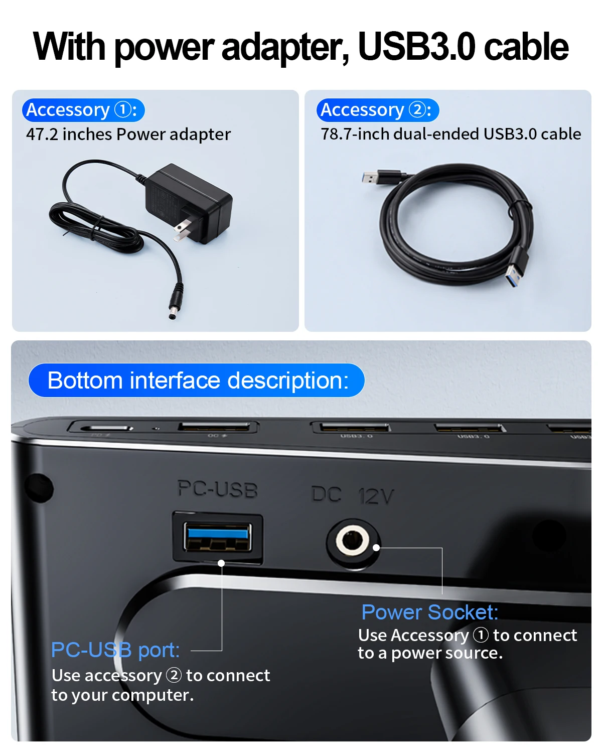 Eary Computer Monitor Stand Riser Height Adjustable With 4-Port USB 3.0 Type-C for Laptop Office Desk Accessories Phone Holder