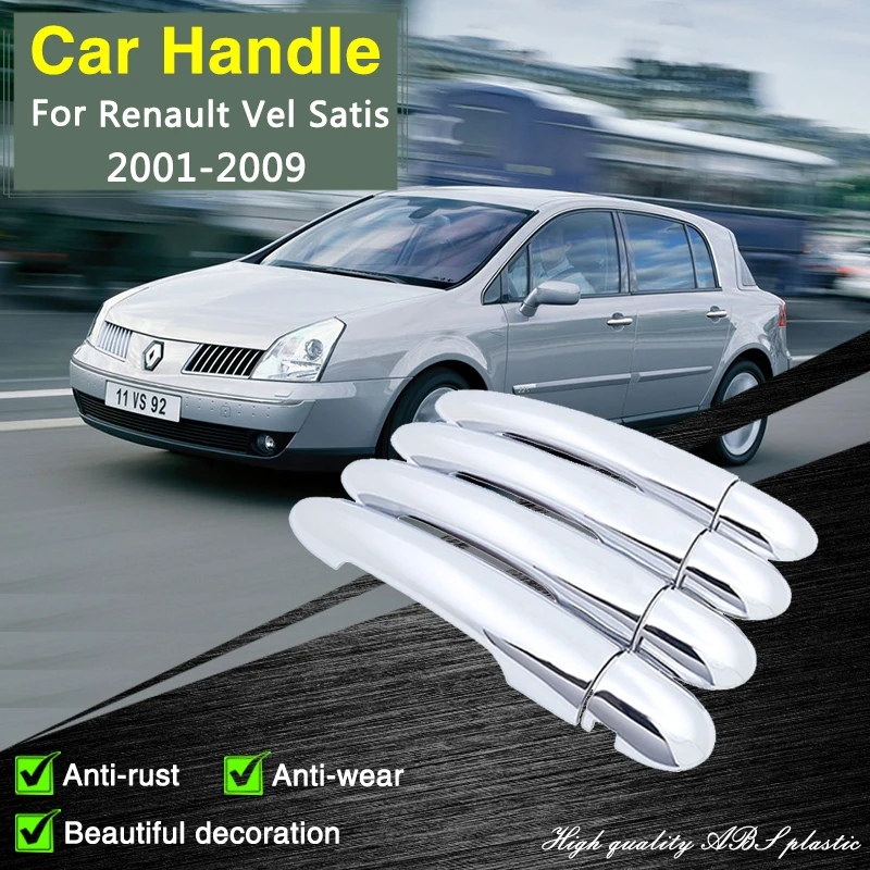 

for Renault Vel Satis 2001 2002 2003 2004 2005 2006 2007 2008 2009 Chrome Door Handle Cover Car Accessories Sticker Trim Styling