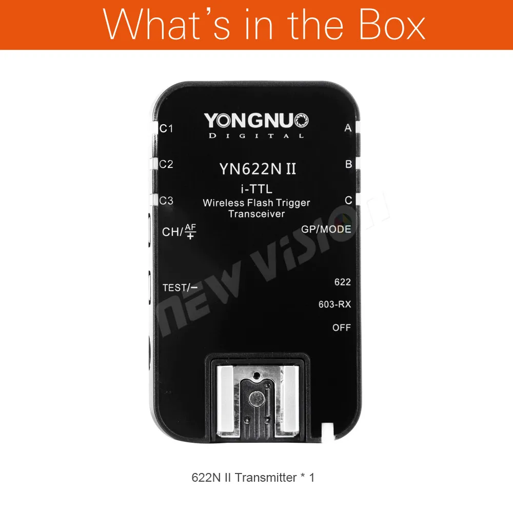 Yongnuo YN-622N II Single Transceiver YN622N II Wireless TTL Flash Trigger for Nikon D70 D70S D80 D90 D200 D300 D300S D600 D800