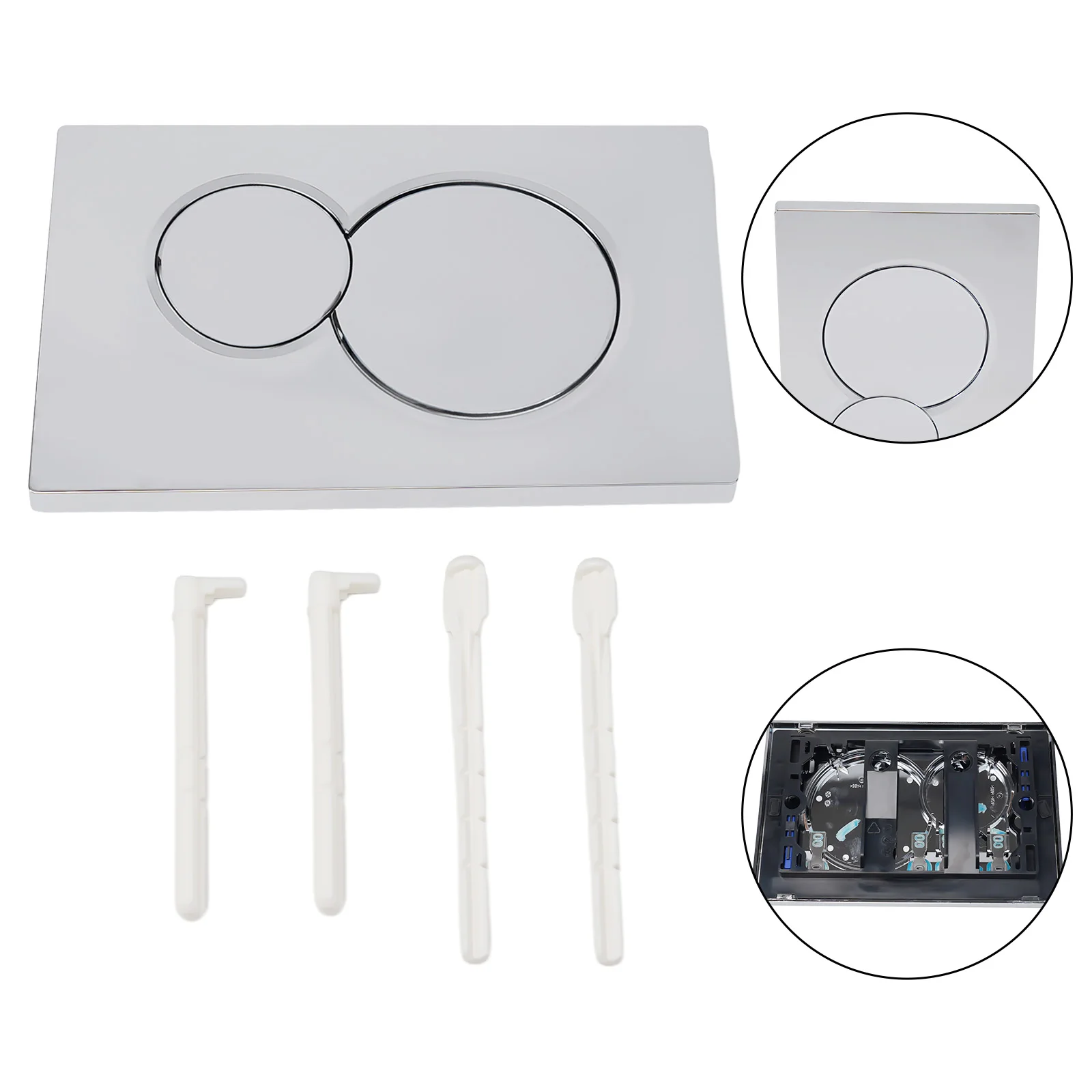 

New Durable Dual Flush Plate Plate 1pcs For Cistern For Cistern 115.770.21.5 For Geberit Sigma01 Chrome High Quality Home