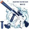 Summer Water Gun M416 Electric Pistol High-pressure Full Automatic Shooting Water Beach Toy Gun For kid Children Boys Girls 5