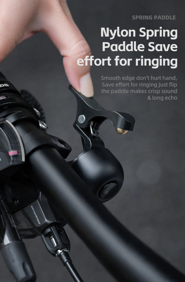 Bicycle Bell Horn Handlebar Cycling Call Bike Alloy Ring Crisp Sound Warning Ala