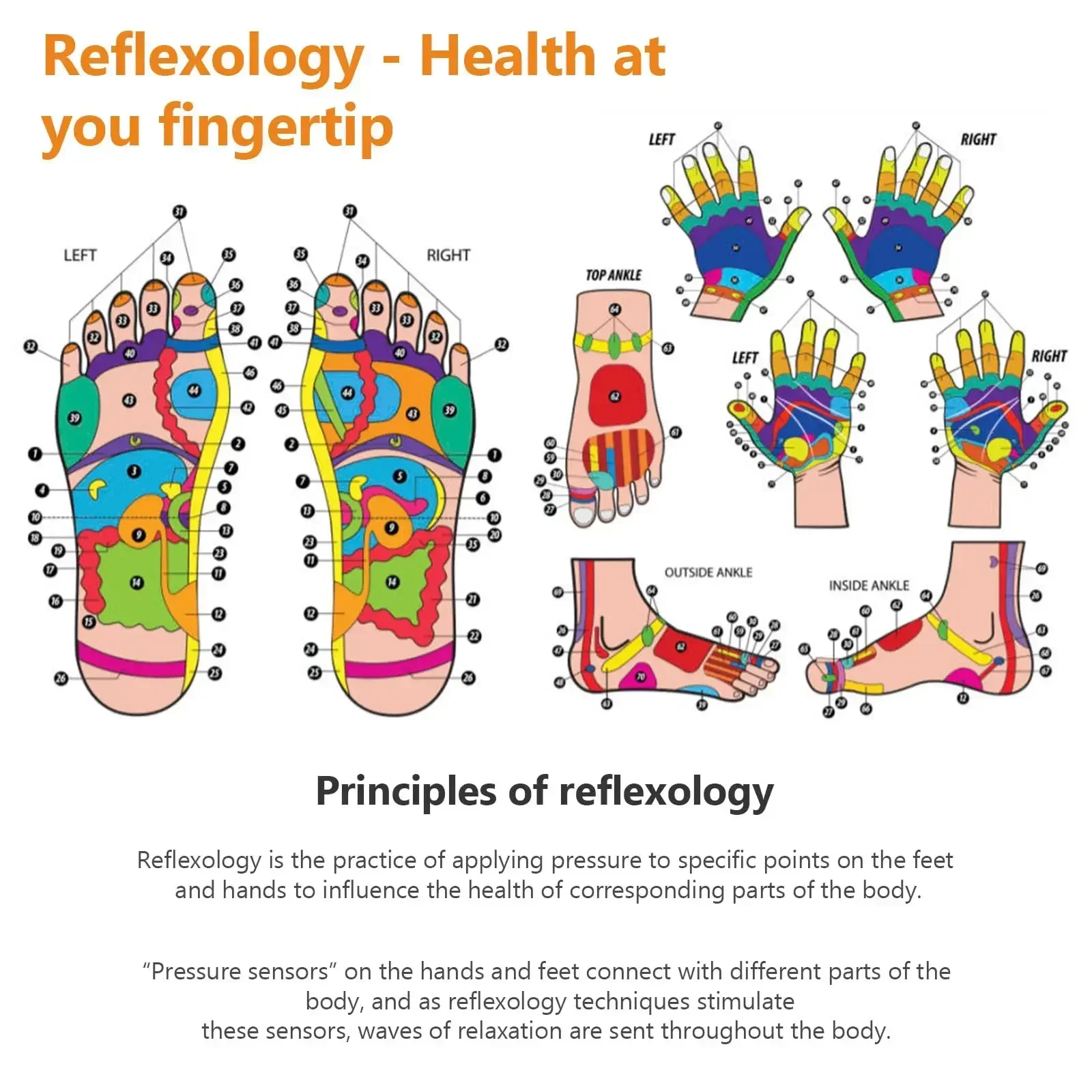 Reflexology Socks Gloves Massage Relieve Tired Feet Socks Acupressure Hand Massager Acupoint Massage Tool Pain Relief Foot Care