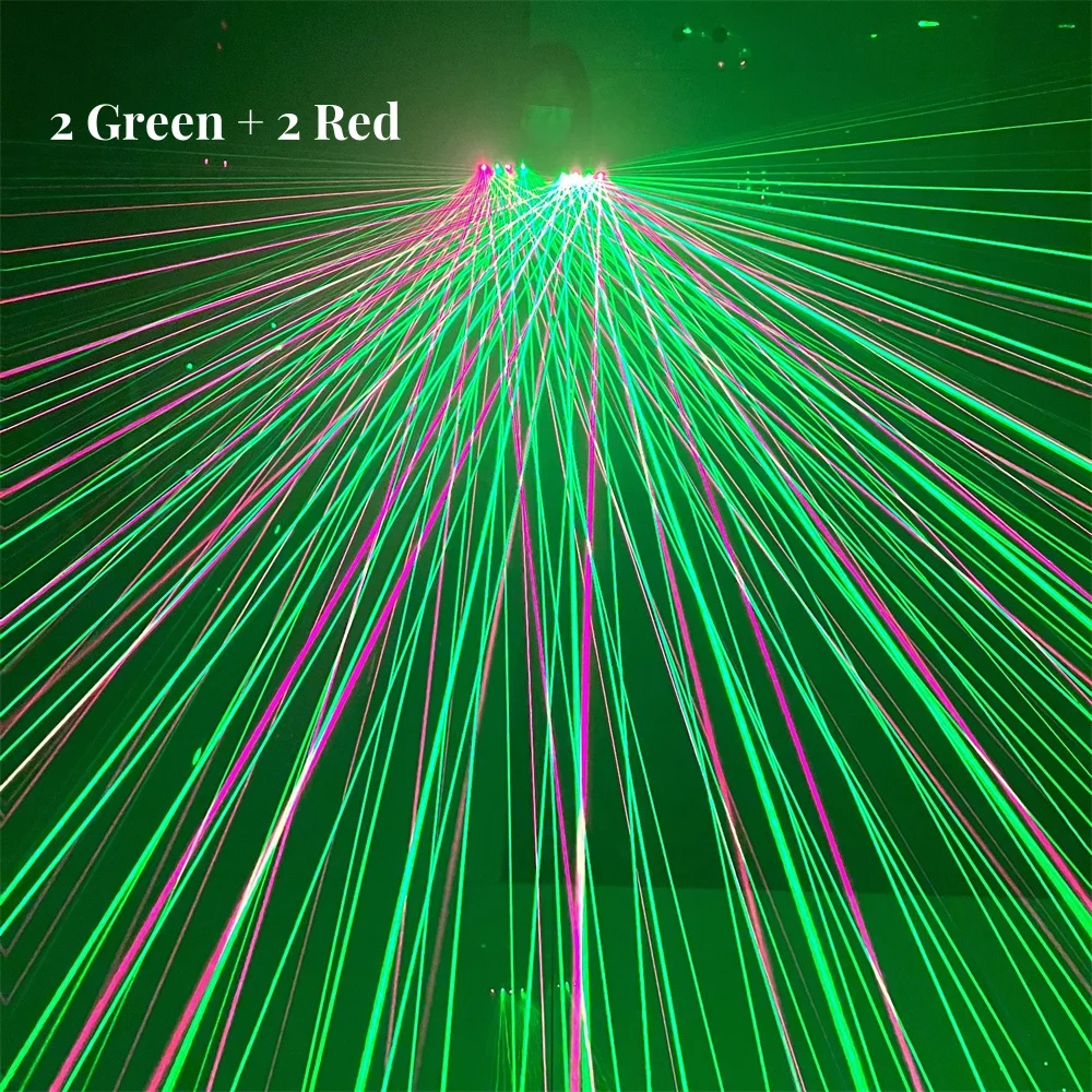 

Cool New Design Green Red Lasers Hand Gloves Rechargeable DJ Night Club Stage Dance Show Lighting Props Led Costumes Robot Glove