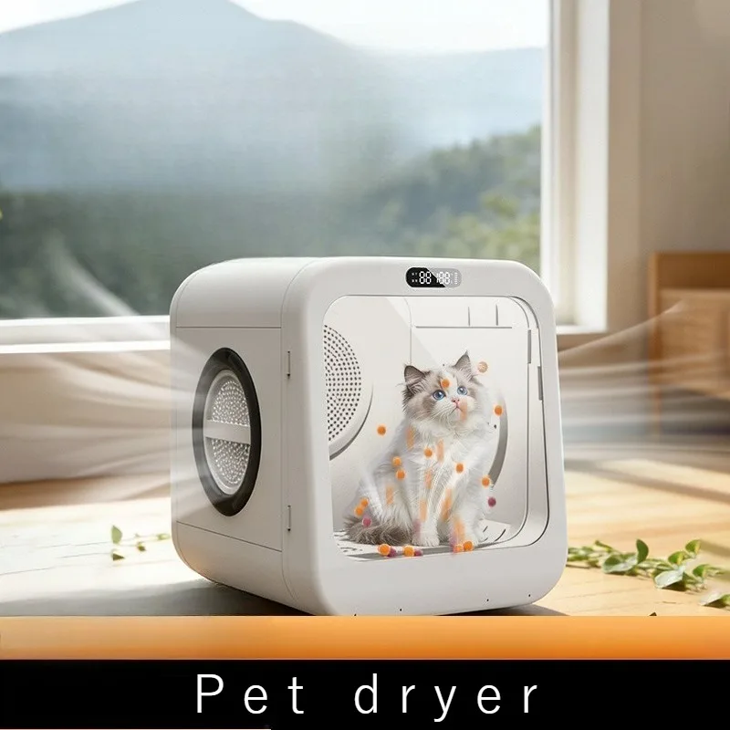 Automatic Pet Dryer Box Intelligent Cat Small Dog Dryer Professional Smart Constant Temperature Low Noise Pets Grooming Drying 2