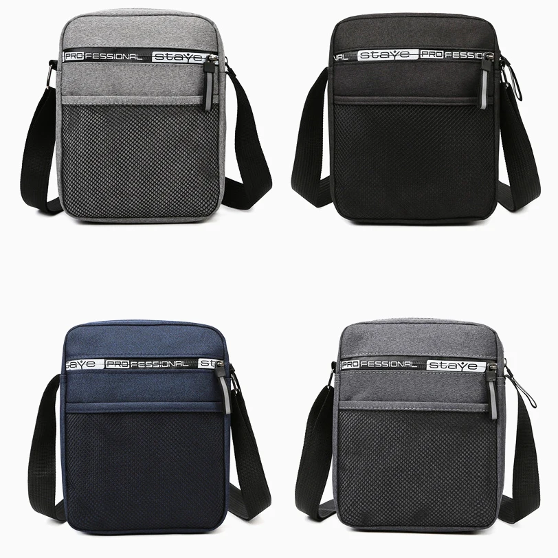 

2024 Men's Fashion Canvas Messenger Bag Crossbody Shoulder Bags Casual Handbags Small Sling Pack for Work Business Satchel Purse