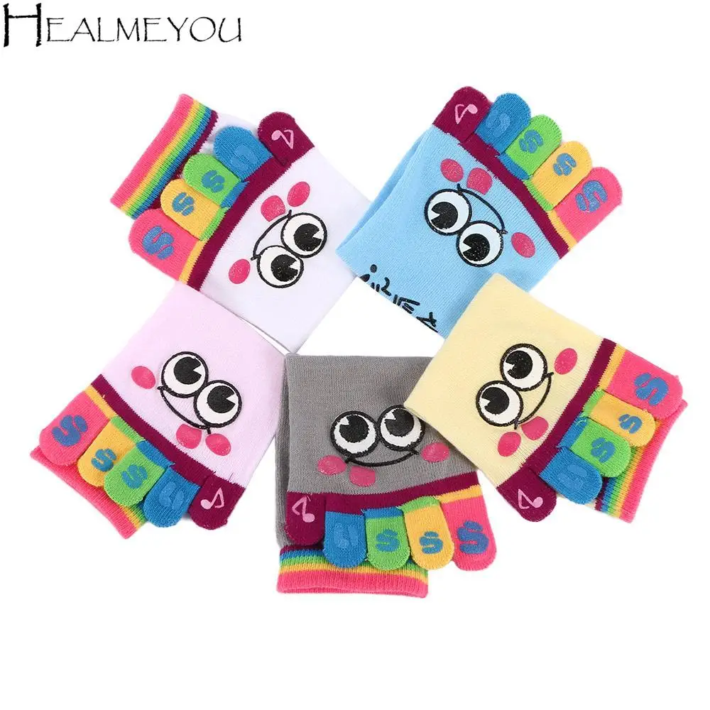 

1 пара, женские хлопковые носки с пятью пальцами