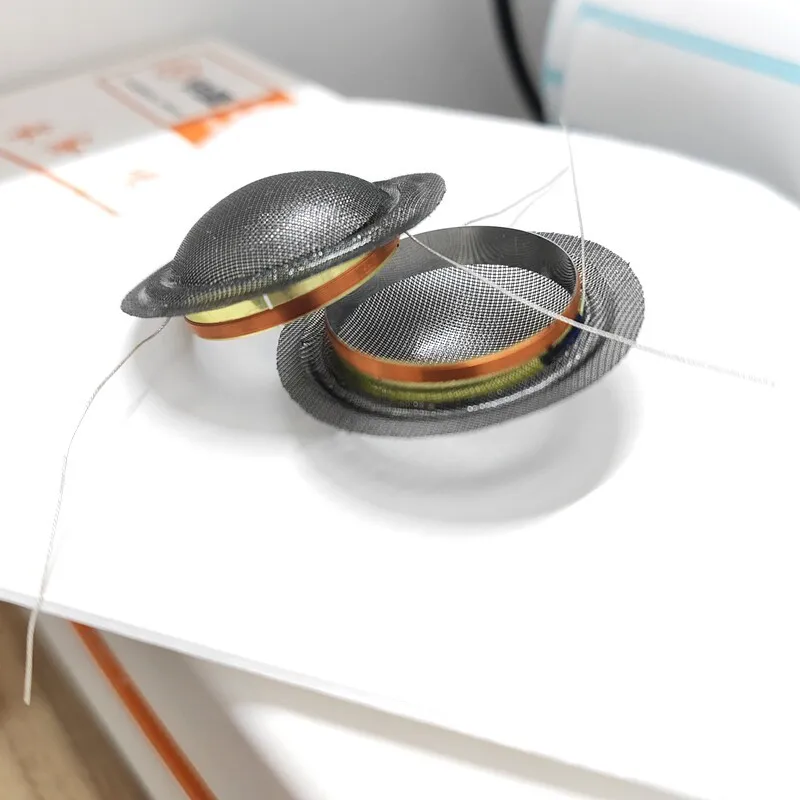 2PCS 25.5 코어 트레블 크리스탈 필름 25mm 코일 블랙 투명 필름 하이 보이..
