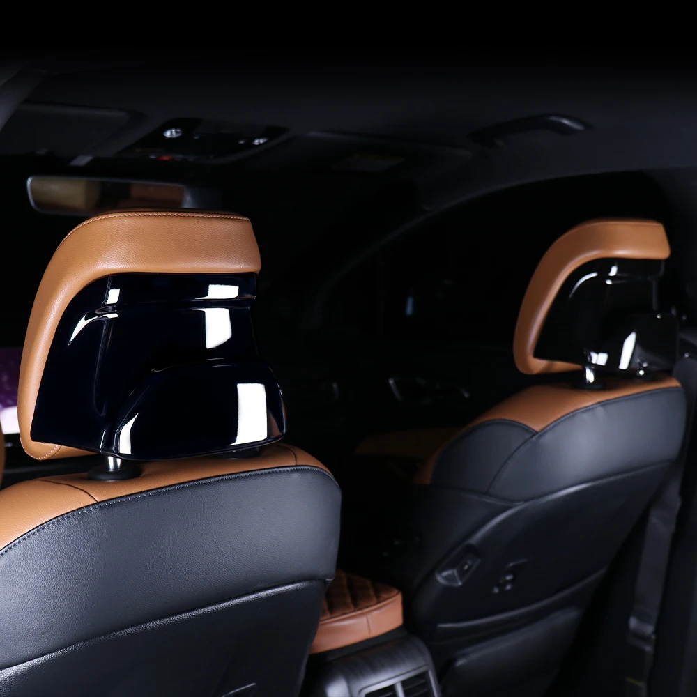 4 stücke Vordersitz Kopfstützen Abdeckung ABS Schutzhülle Hals Kissen Trim Für Kia Sportage NQ5 2023-2026 Auto zubehör – Detail 5