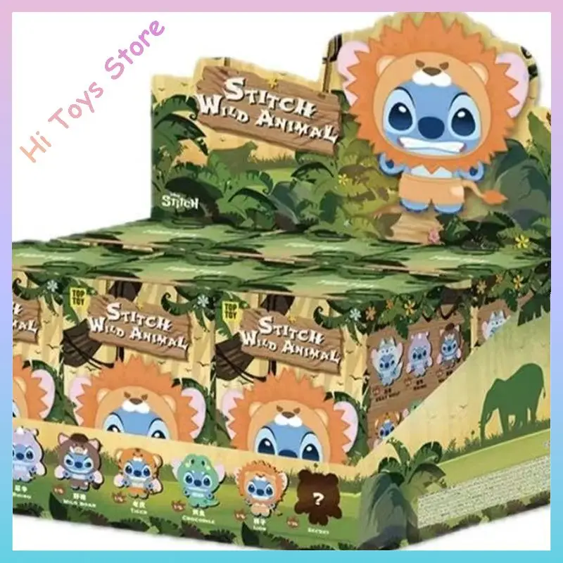 Original Toptoy Stitch Wild Animal Blind Box Series Stitch Dolls