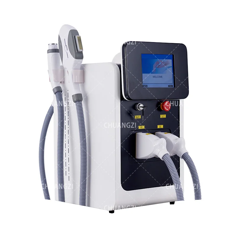 3 in 1 OPT IPL Profession Laser Hair Remove Machine Pico Nd-YAG Tattoo Remove Machine Smooth wrinkles Epilation Facial Equipment