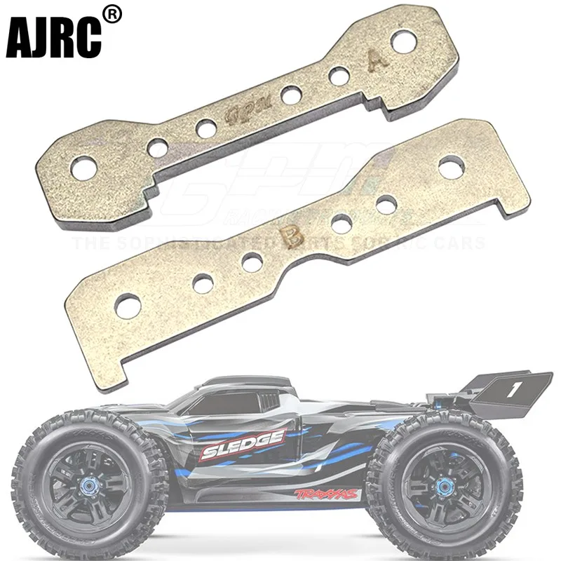 

Trax 1/8 4wd Sledge Monster Truck-95076-4 Stainless Steel Front Lower A-arm Fixing Piece
