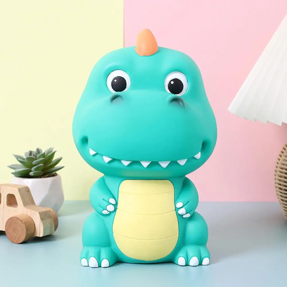 Dinosaur Piggy Bank Plastic Lined, Fall Proof Can Be Saved and Retrieved Children's Cartoon Piggy Bank Birthday Gift Ornaments